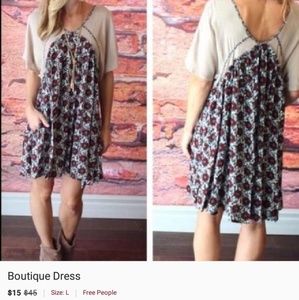 Super cute swing dress with front pockets